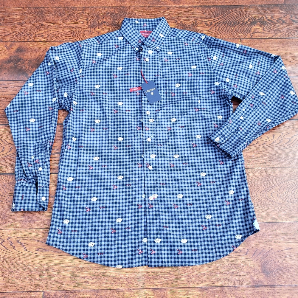 Daniel Cremieux Casino Graphic Button Up